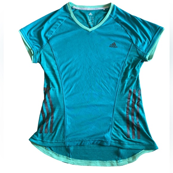 Adidas Supernova Running Short Sleeve Tee, Tshirt, Size US M, Low High, Green - Picture 1 of 5